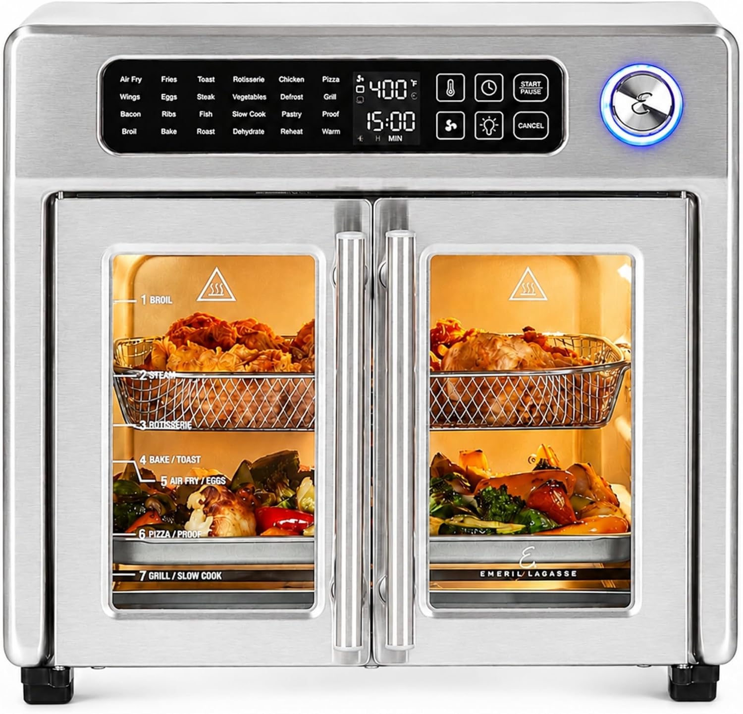 Complete product photo of Top-and-bottom heat vs one heating element
