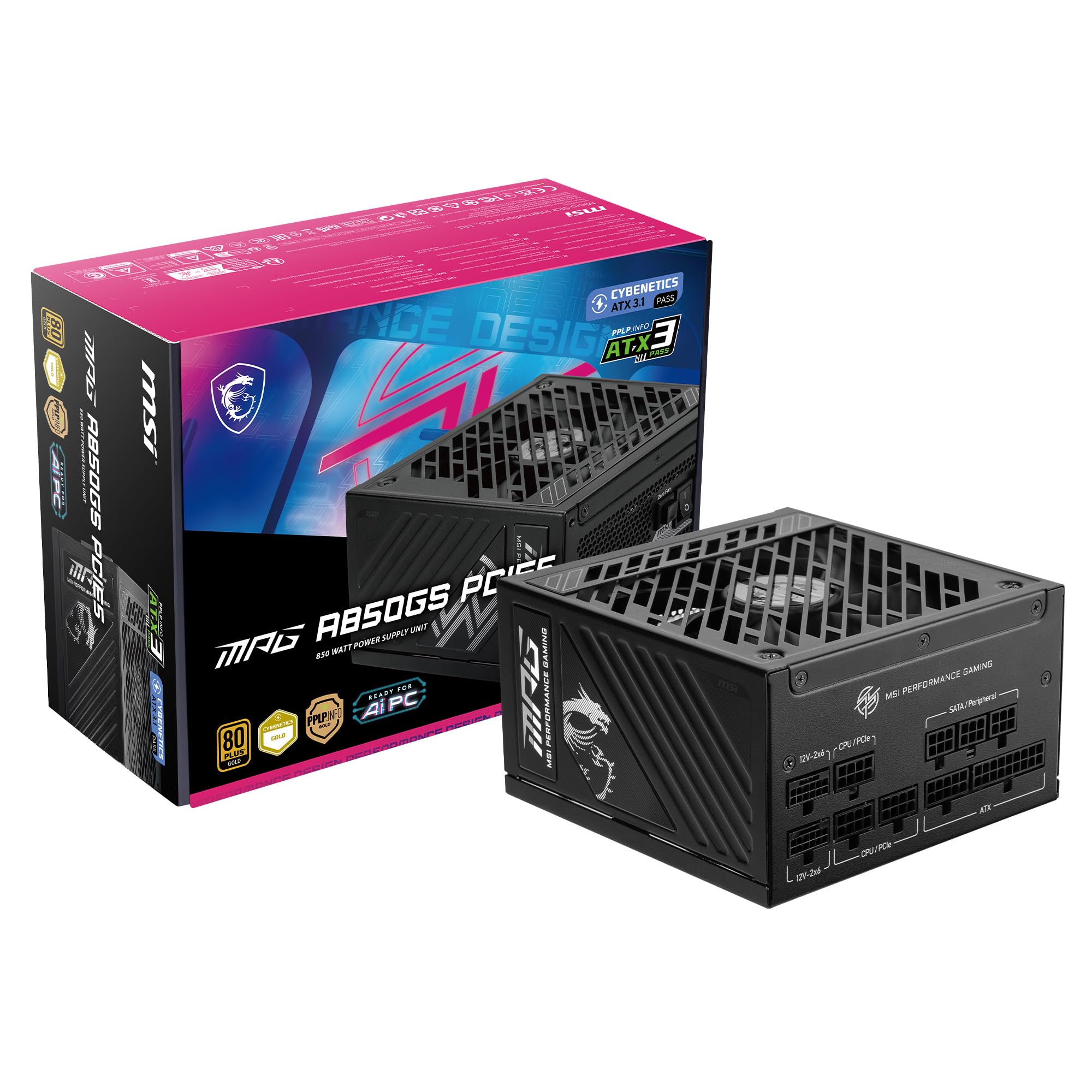 MSI MPG A850GS PCIE5 product image